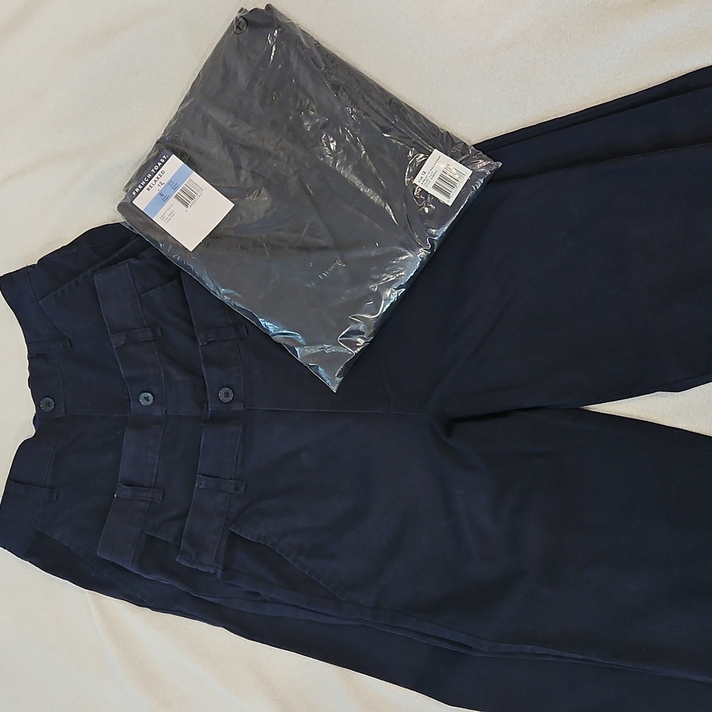 French Toast Navy Blue School Uniform Pants Sz 12 - 4 pairs